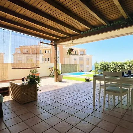 Gran Terraza Con Vistas Al Mar Y Piscina Apartamento *